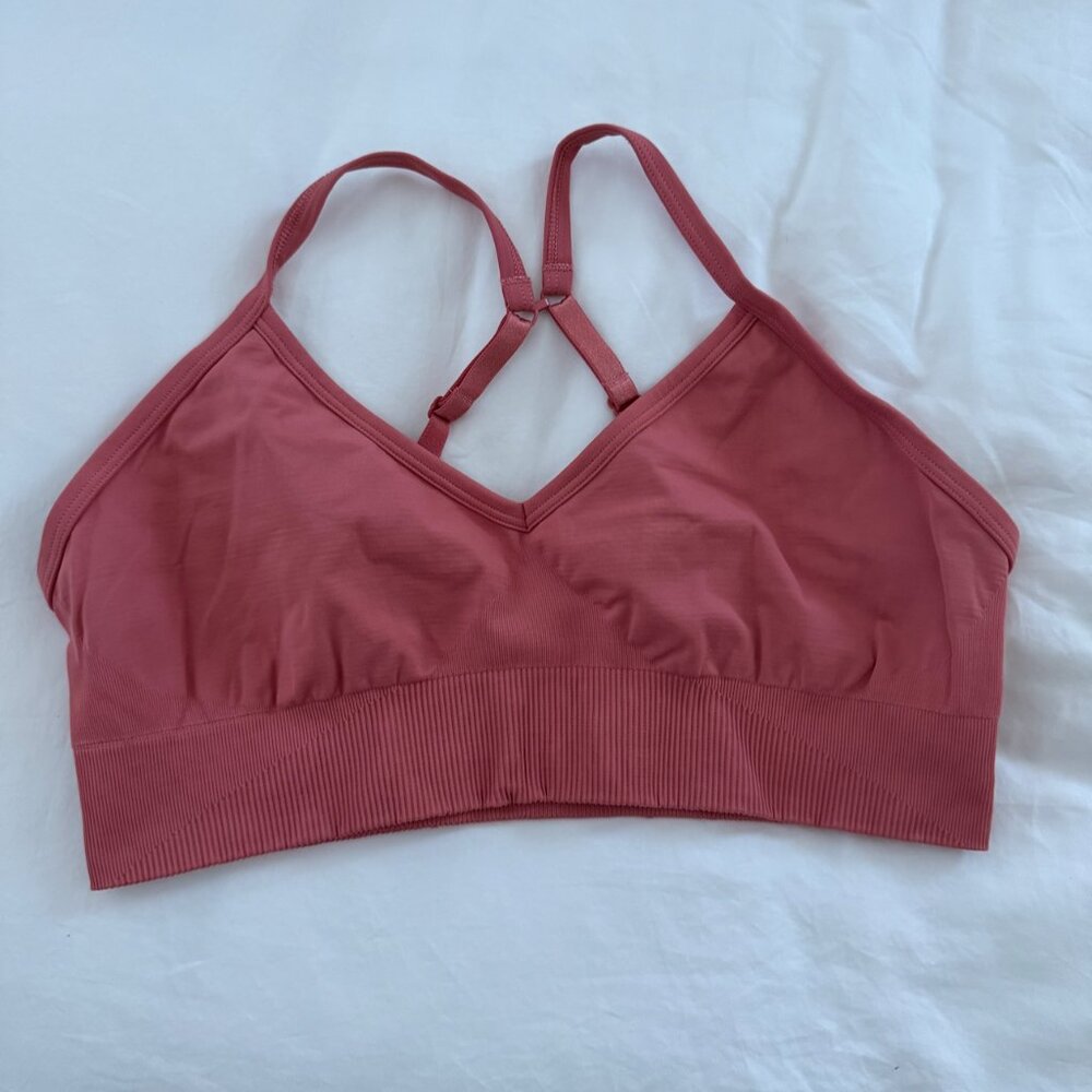 Lululemon Ebb to Street Bra C/D - Size 12 - Rustic Coral